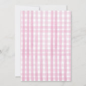 Pumpkin Boerderij Barnyard Pink Girl Party Birthda Kaart (Achterkant)