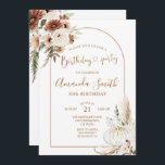 Pumpkin Boho Arch Birthday 30th Dinner Party Kaart<br><div class="desc">Pumpkin Boho Arch Birthday 30th Dinner Party Uitnodiging perfect voor herfst of herfst uitnodiging</div>