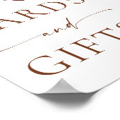 Pumpkin Boho Fall Cards and Gifts Sign Poster (Hoek)