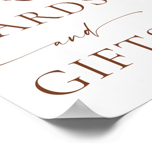 Pumpkin Boho Fall Cards and Gifts Sign Poster (Hoek)