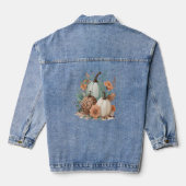 Pumpkin Boho Floral Denim Jacket (Achterkant)