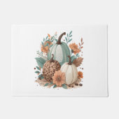 Pumpkin Boho Floral Deurmat (Voorkant)
