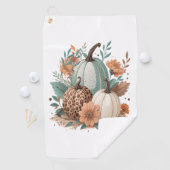 Pumpkin Boho Floral Golfhanddoek (Insitu)