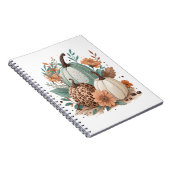 Pumpkin Boho Floral Notitieboek (Rechterzijde)