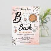 Pumpkin Boo Halloween Bash Party uitnodiging (Staand voorkant)