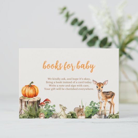 Pumpkin Books For Baby Kaart (Staand voorkant)