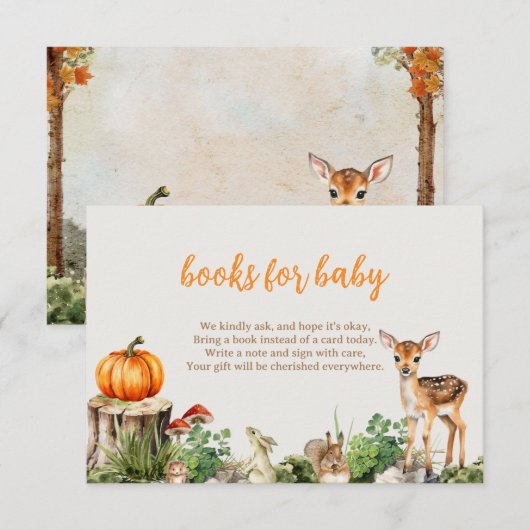 Pumpkin Books For Baby Kaart (Voorkant / Achterkant)