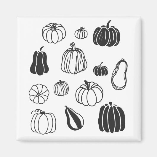 Pumpkin Botanisch Magneet (Voorkant)