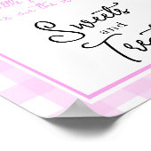 Pumpkin bow arch baby shower Sweets and treats Poster (Hoek)