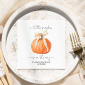 Pumpkin Bow Baby shower servet