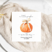 Pumpkin Bow Baby shower servet