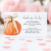 Pumpkin Bow Boeken voor Baby Kaart