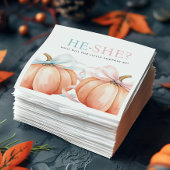 Pumpkin Bow Roze Blauw Geslacht Reveal Servet