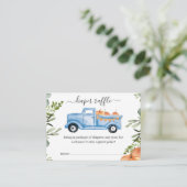 Pumpkin Boy Baby shower Enclosure Card Informatiekaartje (Staand voorkant)