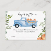 Pumpkin Boy Baby shower Enclosure Card Informatiekaartje (Voorkant)