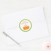 Pumpkin Boy Baby shower Favor Tag Stickers (Envelop)