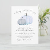 Pumpkin Boy-Baby shower Kaart (Staand voorkant)