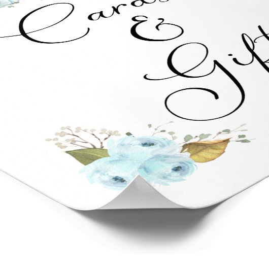 Pumpkin Boy Baby shower Kaarten en Gifts Sign Poster (Hoek)