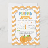 Pumpkin Boy Baby shower Uitnodiging (Voorkant)