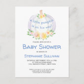 Pumpkin Boys Baby shower Invitation Briefkaart (Voorkant)