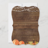 Pumpkin Bridal Shower Invitation Card Kaart (Achterkant)