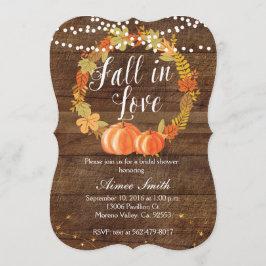 Pumpkin Bridal Shower Invitation Card Kaart