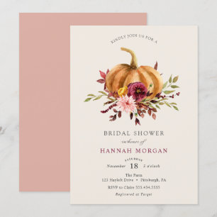 Pumpkin Bridal Shower uitnodiging