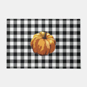Pumpkin Buffalo Check Pattern Autumn Deurmat (Voorkant)