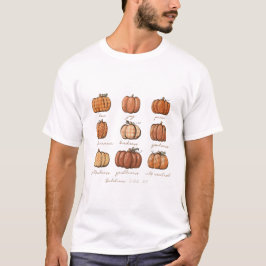 Pumpkin Buffalo Plaid Bijbelvers Christelijk T-shirt