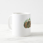 Pumpkin Camo Leopard Print Thanksgiving Het is Her Koffiemok (Voorkant links)