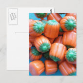 Pumpkin Candy Corn Foto Briefkaart (Voorkant / Achterkant)