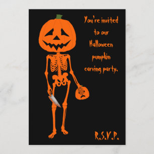 Pumpkin caring Halloween Kaart