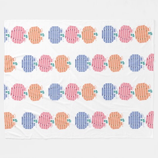 Pumpkin Carnival Fleece Deken (Voorkant (Horizontaal))