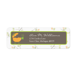 Pumpkin Carriage Address Label
