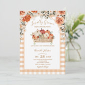 Pumpkin Carriage Baby shower, lokaal gekweekt Kaart (Staand voorkant)
