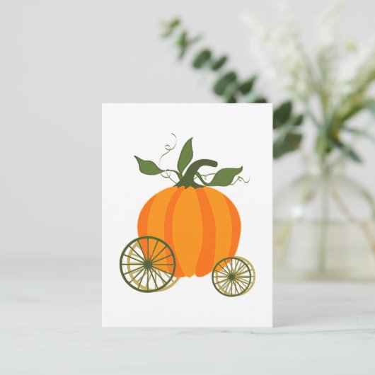 Pumpkin Carriage Briefkaart (Staand voorkant)