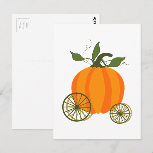 Pumpkin Carriage Briefkaart (Voorkant / Achterkant)