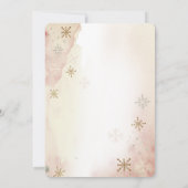 Pumpkin Carriage Flowers Snowflakes Baby shower Kaart (Achterkant)