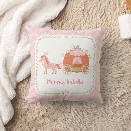 Pumpkin Carriage Little Princess Girls Room Decor Kussen (Deken)