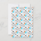 Pumpkin Carving Birthday Party Halloween Kaart (Achterkant)