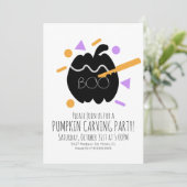 Pumpkin Carving Black Pumpkin Confetti Sprinkles I Kaart (Staand voorkant)