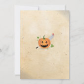 Pumpkin Carving Halloween Party Cocktail Webs Kaart (Achterkant)