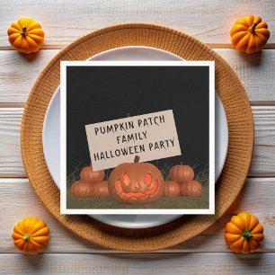 Pumpkin Carving Kinderen Halloween Party Napkins Servetten
