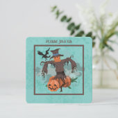 PUMPKIN CARVING WEDSTRIJD PARTIJ FEESTDAGENKAART (Staand voorkant)