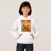 Pumpkin Cat and Dog Personalizable Girl's Hoodie (Voorkant volledig)