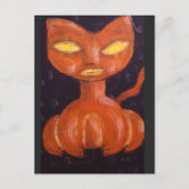 Pumpkin Cat Card uit Denis Gaston Art Briefkaart (Voorkant)