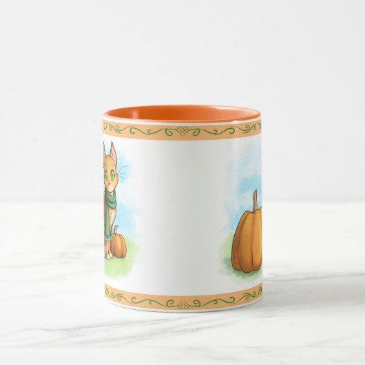 Pumpkin Cat Mok (Midden)