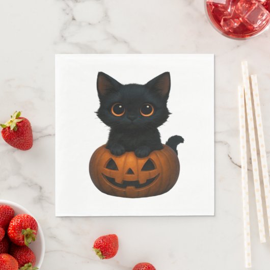 Pumpkin Cat – Schattige Spooky Halloween Shirt voo Servet