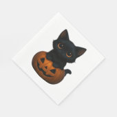 Pumpkin Cat – Schattige Spooky Halloween Shirt voo Servet (Hoek)