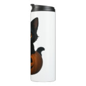 Pumpkin Cat – Schattige Spooky Halloween Shirt voo Thermosbeker (Geroteerd rechts)